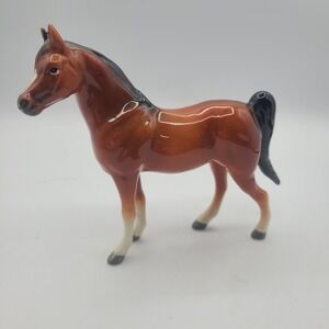 Vintage Lefton Porcelain Brown Horse Figurine 03944 Korea